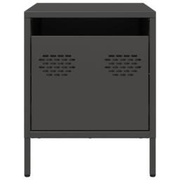 Berkfield Home Timeless Bedside Cabinets¬†2 pcs Black 35x39x43.5 cm Steel - thumbnail 5