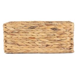 Red Hamper Water Hyacinth Shallow Water Hyacinth Storage Basket in Brown - Size: Medium - thumbnail 2