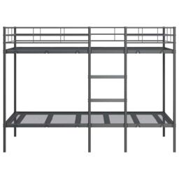 Berkfield Home Bunk Bed without Mattress Black 90x190 cm Single Steel - thumbnail 5