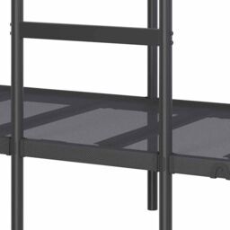 Berkfield Home Bunk Bed without Mattress Black 90x190 cm Single Steel - thumbnail 9