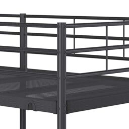 Berkfield Home Bunk Bed without Mattress Black 90x190 cm Single Steel - thumbnail 8