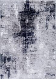 Livabliss Wanderlust-Abstract Blue Grey Black Modern Marble Living Dining Bedroom Rug - Size: 200 cm x 275 cm - thumbnail 2
