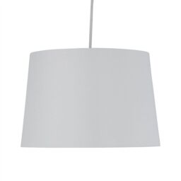 First Choice Lighting Set of 2 Zoey - White with Silver Easy Fit Pendant or Lamp Shades - thumbnail 3