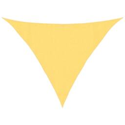 Berkfield Home Sunshade Sail 160 g/m ² Beige 3.5x3.5x4.9 m HDPE in Yellow - thumbnail 3
