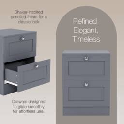 Home Discount Vida Designs Altino 3Pc Bedroom Set(2Dr Bedside, 4Dr Chest, Wardrobe) in Grey - thumbnail 5