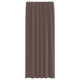Berkfield Home Voile Curtains with Rod Pockets 2 pcs Brown - thumbnail 4
