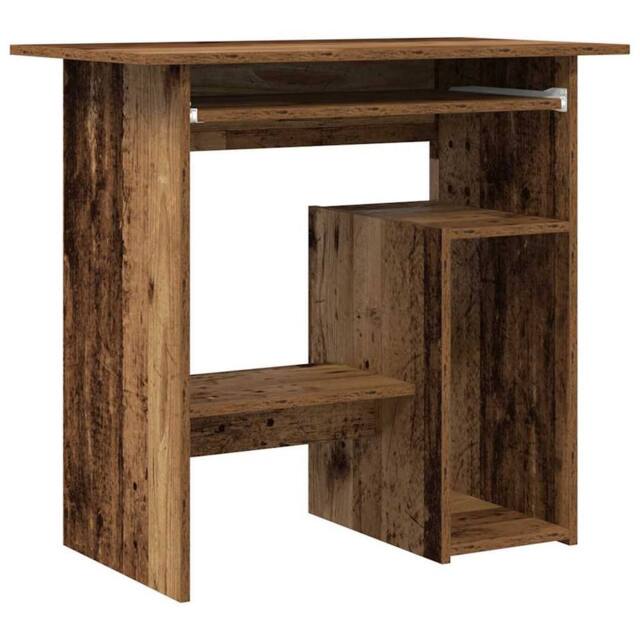 Berkfield Home Desk Old Wood 80x45x74 cm Engineered Wood in Brown - Size: 80 x 45 x 74 cm - image 1