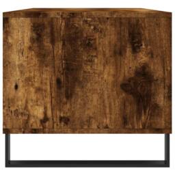 Berkfield Home Coffee Table Smoked Oak 90x49x45 cm Engineered Wood in Brown - Size: 90 x 49 x 45 cm - thumbnail 7