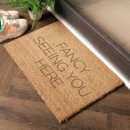 Artsy Mats Fancy Seeing You Here Doormat - Regular 60x40cm in Black - Size: 40 cm x 60 cm - thumbnail 2