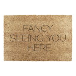 Artsy Mats Fancy Seeing You Here Doormat - Regular 60x40cm in Black - Size: 40 cm x 60 cm - thumbnail 4