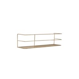 Gold Metal Wire Wall Shelf - 56cm