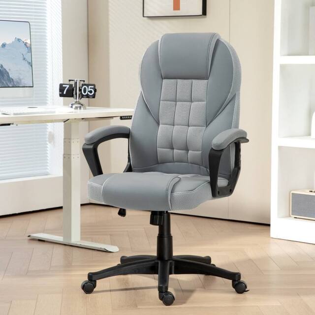 KORVIXA Grey High Back Executive Office Chair - Size: 100 cm - image 1