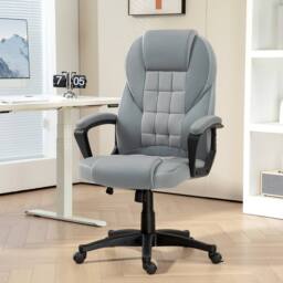 KORVIXA Grey High Back Executive Office Chair - Size: 100 cm - thumbnail 1