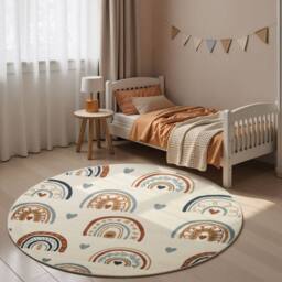 THE RUGS Adventures Kids Rug Bowie Cream Multicolour Kids Bedroom Rug - Size: 120 cm x 170 cm - thumbnail 4