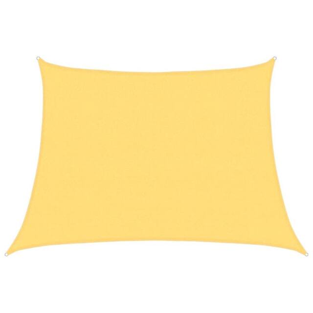 Berkfield Home Sunshade Sail 160 g/m ² Beige 4/5x3 m HDPE in Yellow - image 1