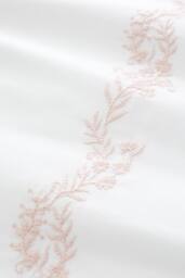 Bianca 'Camille Embroidered Floral' 200 Thread Count Cotton Duvet Cover Set in Pink - Size: King - thumbnail 3