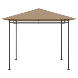 Berkfield Home Gazebo 3x3x2.7 m Taupe 180 g/m ² in Beige - thumbnail 2
