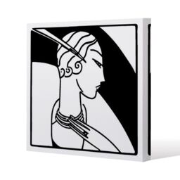 Benjamin Tate Design Art Deco Woman (Canvas Print) / 46 x 46 x 4cm in Natural - Size: 46 x 46 x 4 cm - thumbnail 1