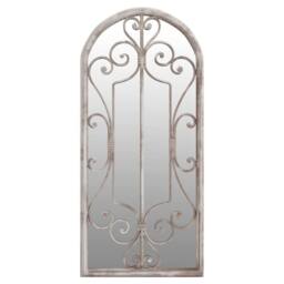 Berkfield Home Mirror Sand 100x45 cm Iron for Indoor Use in Beige