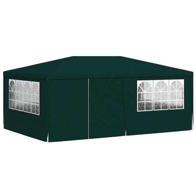 Berkfield Home Professional Party Tent with Side Walls 4x6 m Green 90 g/m? - image 1