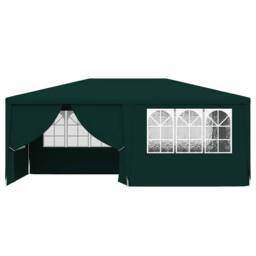 Berkfield Home Professional Party Tent with Side Walls 4x6 m Green 90 g/m? - thumbnail 4