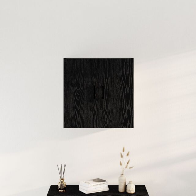 Berkfield Home Wall Cabinet Black Oak 60x31x60 cm Engineered Wood - Size: 60 x 31 x 60 cm - image 1