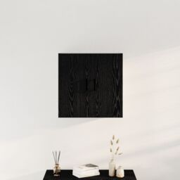 Berkfield Home Wall Cabinet Black Oak 60x31x60 cm Engineered Wood - Size: 60 x 31 x 60 cm - thumbnail 1