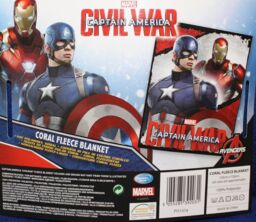 Captain America Men's Civil War Junior Fleece Blanket - Size: 120 cm x 150 cm - thumbnail 2