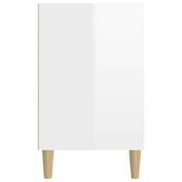 Berkfield Home Shoe Cabinet High Gloss White 102x36x60 cm Engineered Wood - Size: 102 x 36 x 60 cm - thumbnail 6