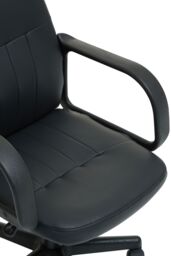Orsina Comfortable Black Pu Home Office Chair, Ergonomic Work From Home Chair, Movable Ergonomic Chair For Office - thumbnail 6