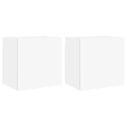 Berkfield Home TV Wall Cabinets 2 pcs White 40.5x30x40 cm Engineered Wood - thumbnail 2