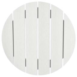 Berkfield Home White Bar Table White 55x55x107 cm HDPE - Size: 55 x 55 x 107 cm - thumbnail 8