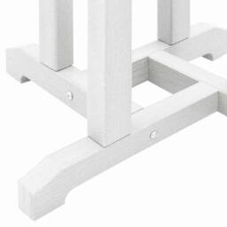 Berkfield Home White Bar Table White 55x55x107 cm HDPE - Size: 55 x 55 x 107 cm - thumbnail 9