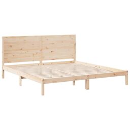 Berkfield Home Extra Long Bed Frame without Mattress 180x210 cm Solid Wood in Brown - thumbnail 3
