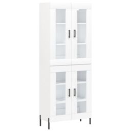 Berkfield Home Highboard White 69.5x34x180 cm Engineered Wood - thumbnail 2