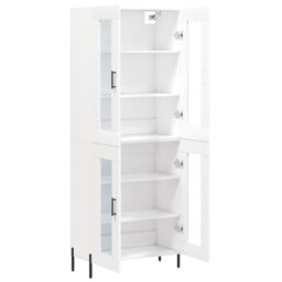 Berkfield Home Highboard White 69.5x34x180 cm Engineered Wood - thumbnail 4