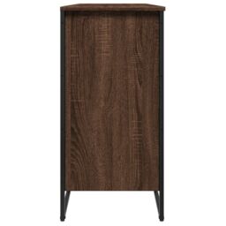 Berkfield Home Shoe Cabinet Brown Oak 80x38x78 cm Engineered Wood - Size: 80 x 38 x 78 cm - thumbnail 5