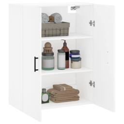 Berkfield Home Wall Mounted Cabinet White 69.5x34x90 cm - thumbnail 5