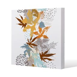 Benjamin Tate Design Japanese Maple Leaves (Canvas Print) / 127 x 127 x 4cm in Natural - Size: 127 x 127 x 4 cm - thumbnail 1
