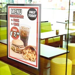 Durable Duraframe UV Poster Adhesive Magnetic Signage Frame - A1 Black - Size: 1 Pack - thumbnail 9