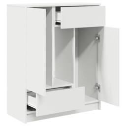 Berkfield Home Sideboard with Drawers & Doors White 73x31x90 cm - Size: 73 x 31 x 90 cm - thumbnail 5
