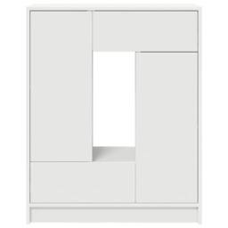 Berkfield Home Sideboard with Drawers & Doors White 73x31x90 cm - Size: 73 x 31 x 90 cm - thumbnail 6