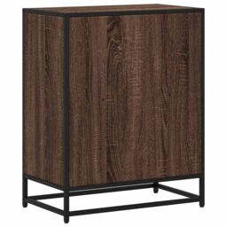 Berkfield Home Book Cabinet Brown Oak 60x35x76 cm Engineered Wood - Size: 60 x 35 x 76 cm - thumbnail 6