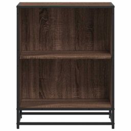 Berkfield Home Book Cabinet Brown Oak 60x35x76 cm Engineered Wood - Size: 60 x 35 x 76 cm - thumbnail 4