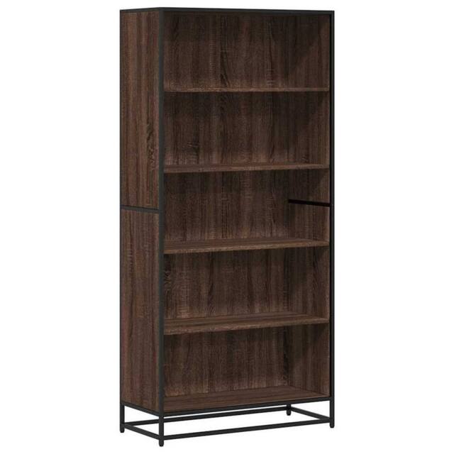 Berkfield Home Bookcase Brown Oak 80.5x35x170.5 cm Engineered Wood - image 1