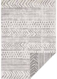 THE RUGS Reversible Geometric Indoor Outdoor Flatweave Rug Polypropylene in Light Grey - Size: 160 cm x 230 cm - thumbnail 6