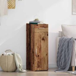 Berkfield Home Sideboard Old Wood 30x42, 5x93 cm Engineered Wood in Brown - thumbnail 2