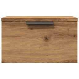 Berkfield Home Wall-mounted Bedside Cabinets 2 pcs Artisan Oak 34x30x20 cm in Brown - Size: 34 x 30 x 20 cm - thumbnail 4