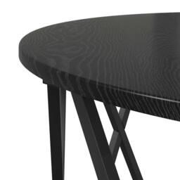 Berkfield Home Black Oak Coffee Table 80x80x42 cm Made of Engineered Wood - Size: 80 x 80 x 42 cm - thumbnail 8