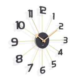Acctim Astraea Large Wall Clock Quartz Brass Effect Metal Spokes 50cm in Gold - thumbnail 3